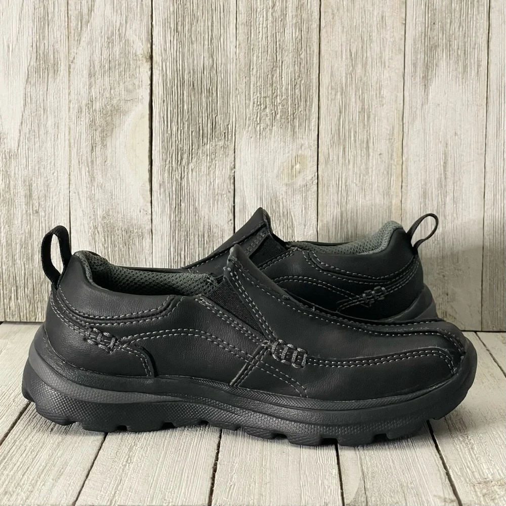 SKECHERS Boy’s Relaxed Fit Memory Foam Slip-On Oxford Shoes